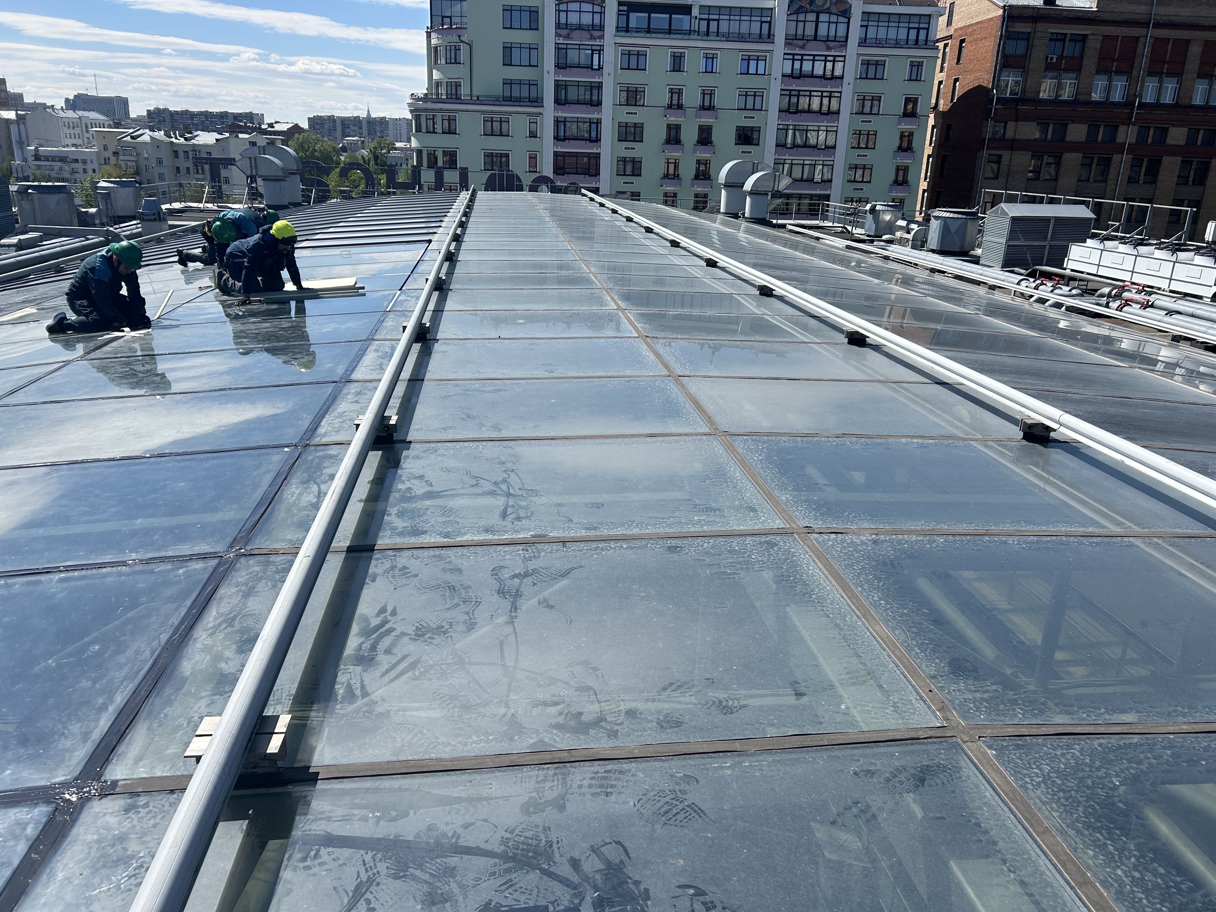 Ремонт Зенитного фонаря в бизнес-центре