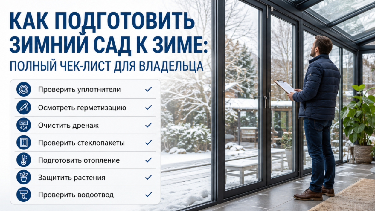 Как подготовить зимний сад к зиме: полный чек-лист для владельца